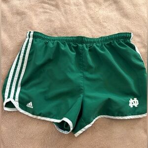 adidas Green Notre Dame Women's Shorts